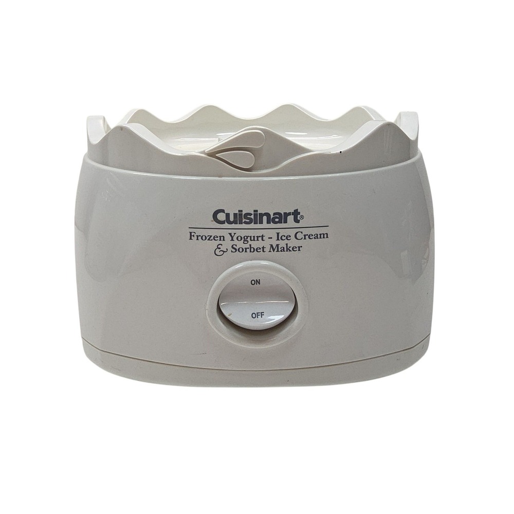 Cuisinart ICE-20 EBWS Automatic Frozen Yogurt Ice Cream Sorbet Maker White 50W